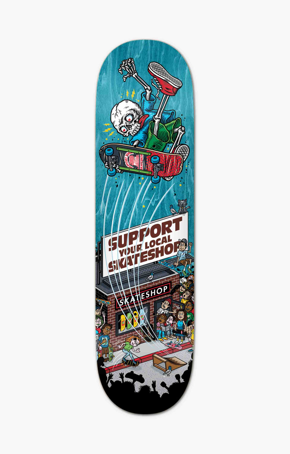 Deluxe x Skate Shop Day Shop Keeper Skateboard Deck, 8.25"