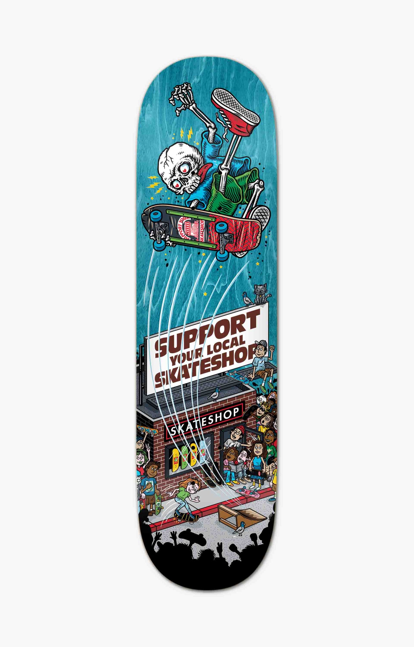 Deluxe x Skate Shop Day Shop Keeper Skateboard Deck, 8.25"