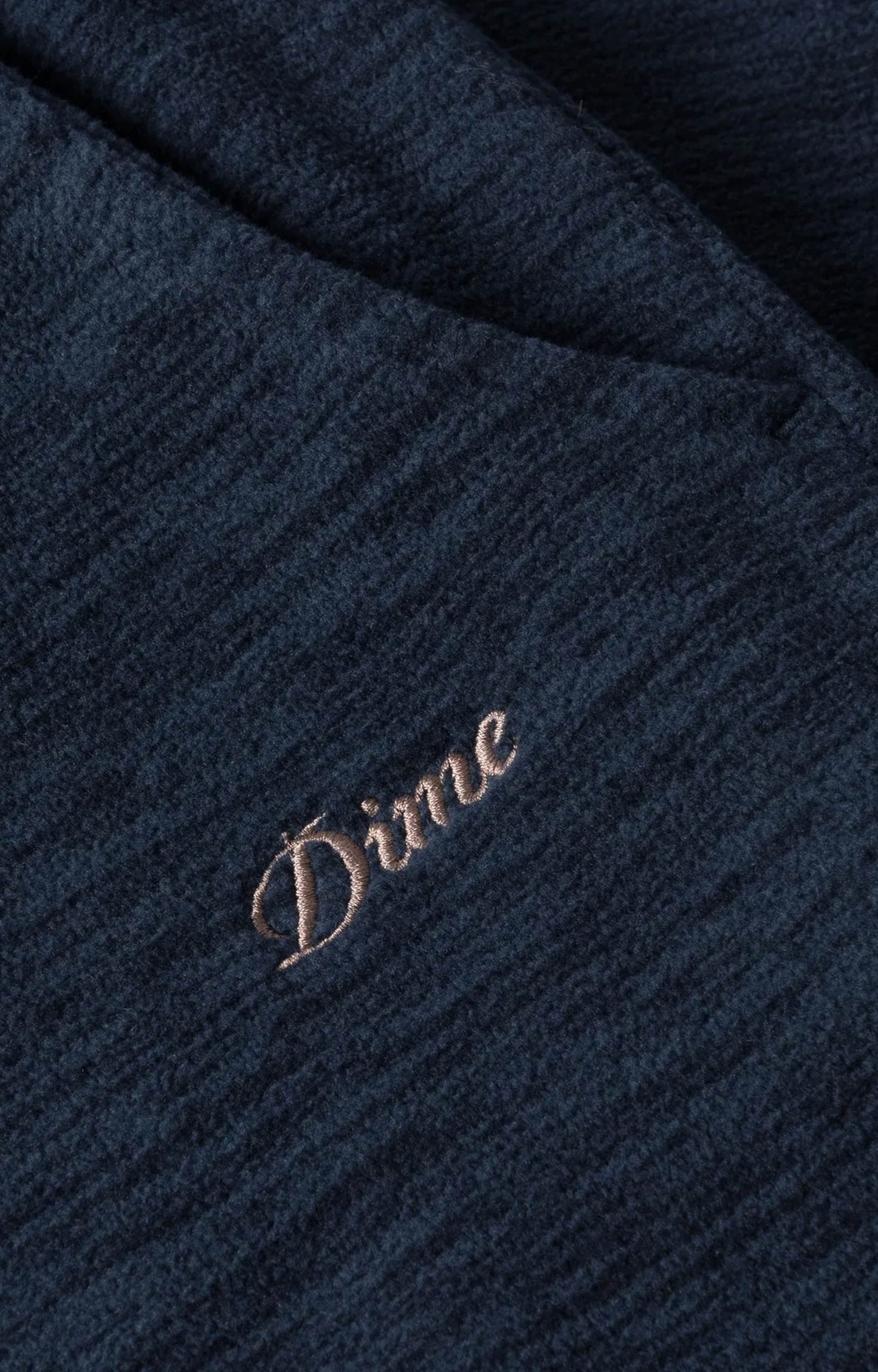 Dime Baggy Polar Fleece Pants, Heather Navy