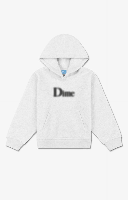 Dime Classic Blurry Youth Hoodie, Ash