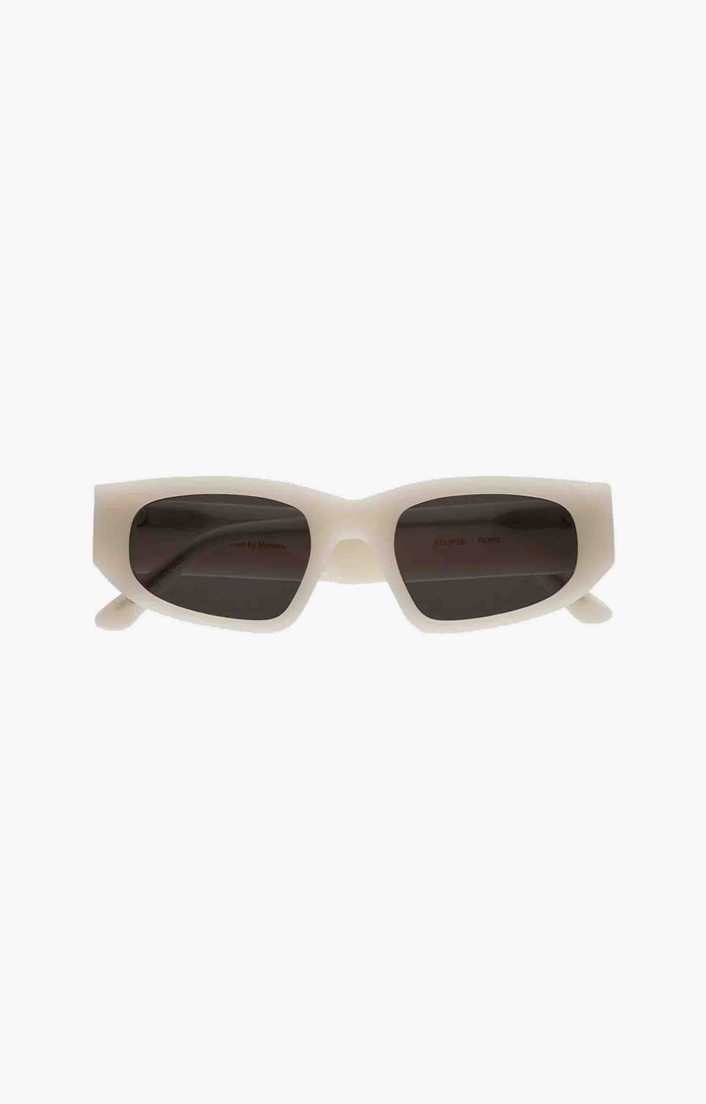 Monokel Eyewear Eclipse Pearl Solid Lens Sunglassses, Grey