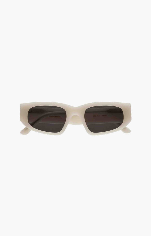 Monokel Eyewear Eclipse Pearl Solid Lens Sunglassses, Grey