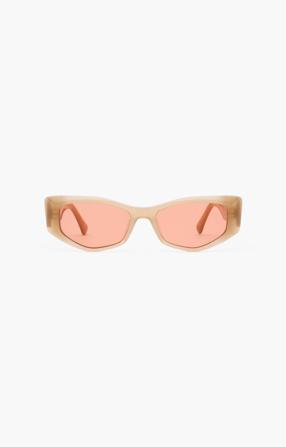 Epokhe Guilty Sunglasses, Bone Polished/Amber