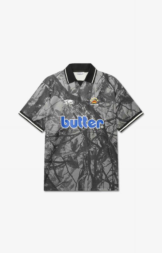 Butter Goods Foliage Camo Jersey Shirt, Black