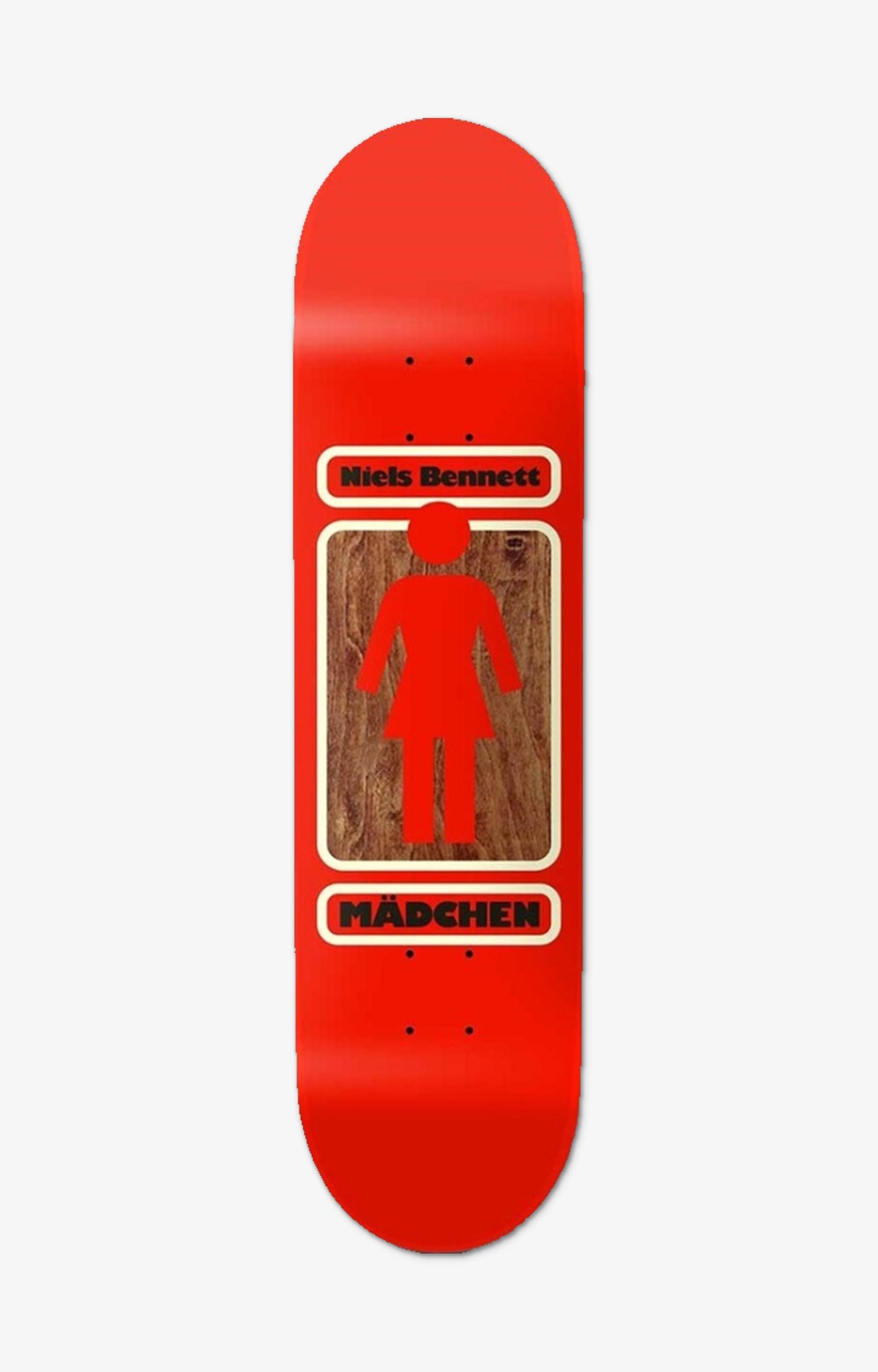 Girl 93 Til WR41 Niels Bennett Skateboard Deck, Red