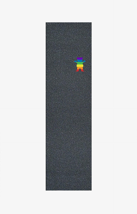 Grizzly Pride OG Bear Skateboard Griptape, Dark Grey