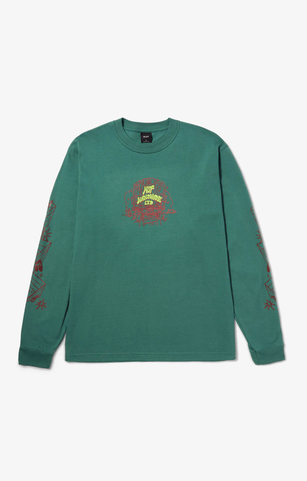 HUF Benchin’ Longsleeves, Pine