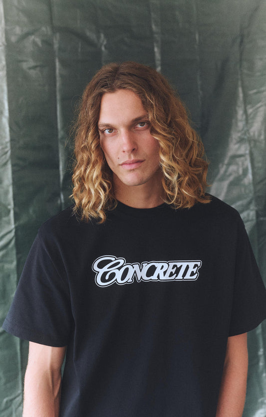 Concrete Stamp T-Shirt, Black