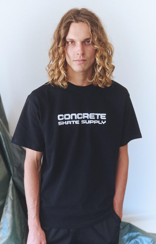 Concrete Skate Supply T-Shirt, Black