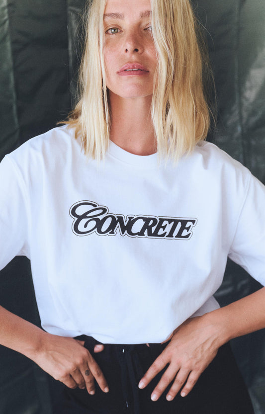 Concrete Stamp T-Shirt, White