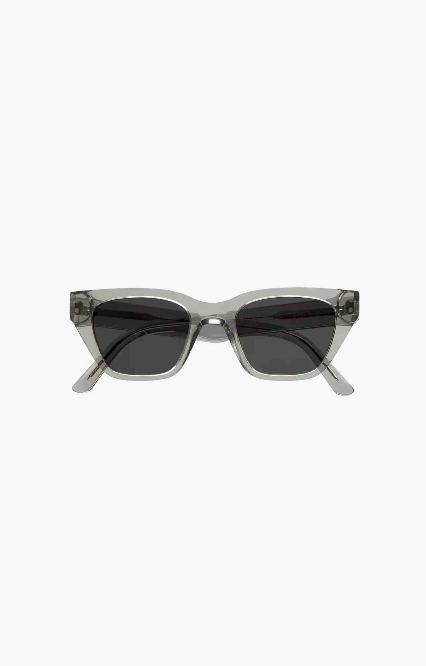 Monokel Eyewear Memphis Solid Lens Sunglasses, Grey/Grey