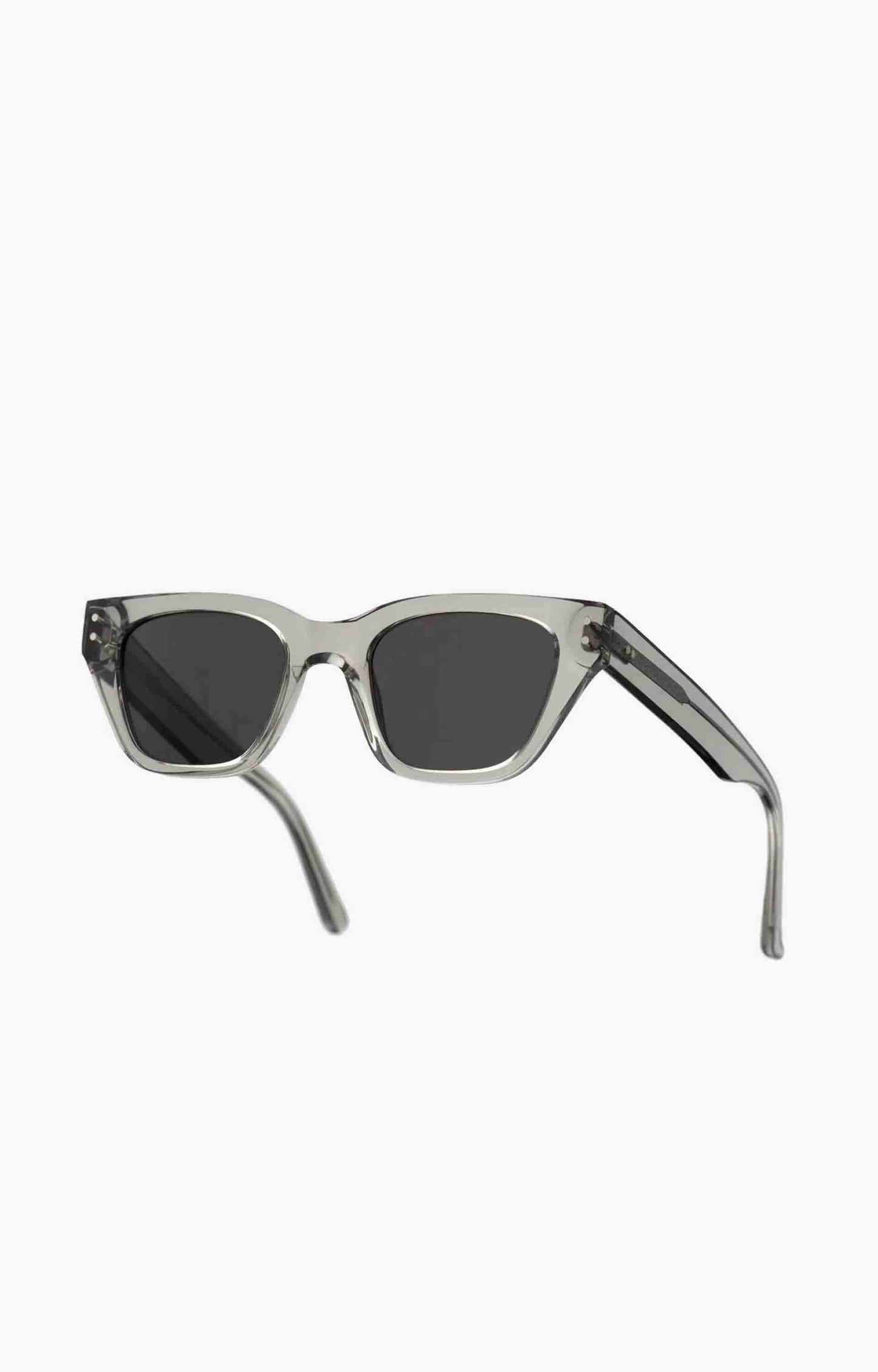 Monokel Eyewear Memphis Solid Lens Sunglasses, Grey/Grey