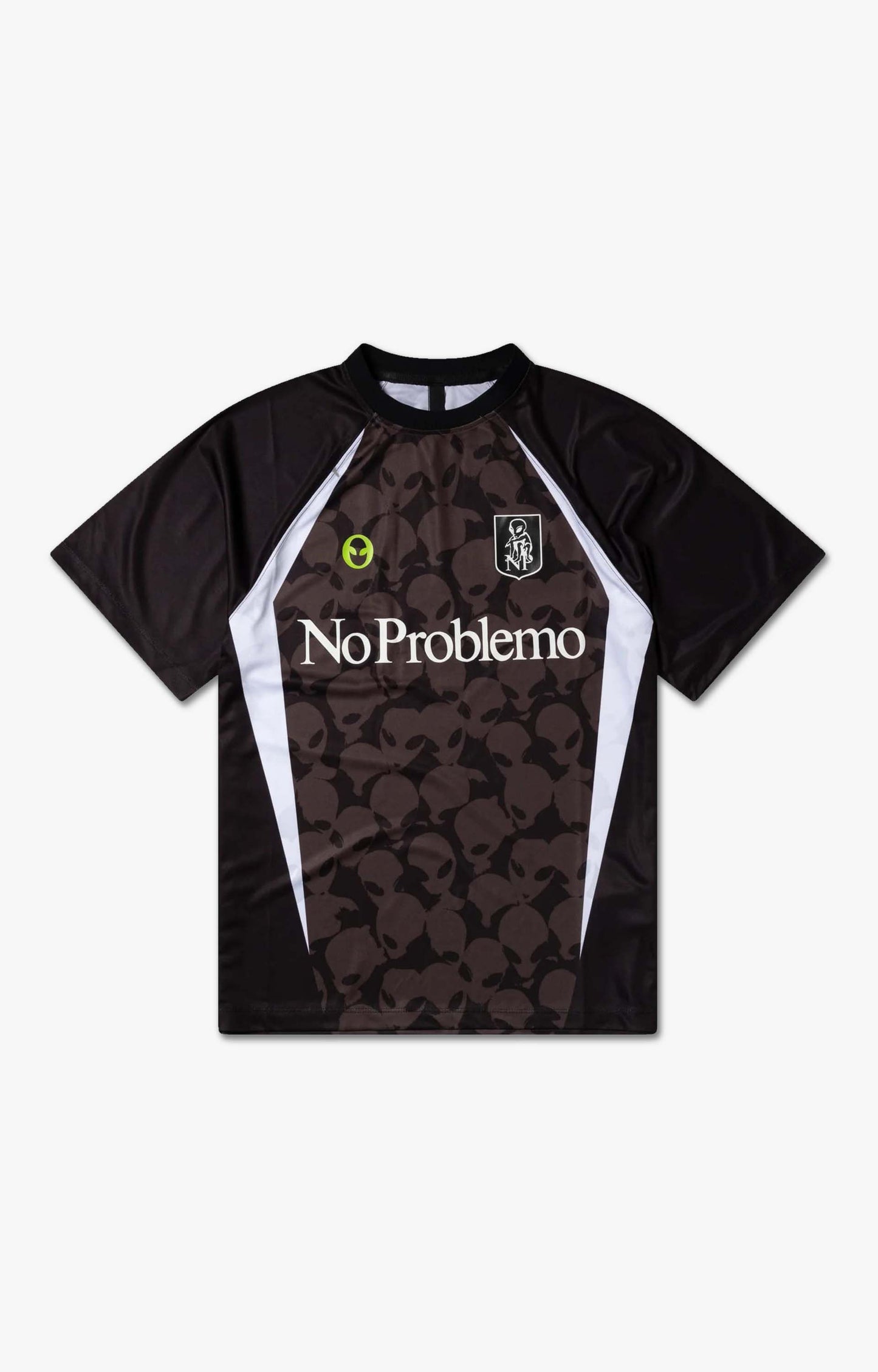 No Problemo Area 51 Football Shirt, Black