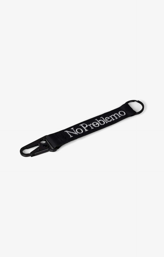 No Problemo Mini Problemo Carabiner Keychain, Black