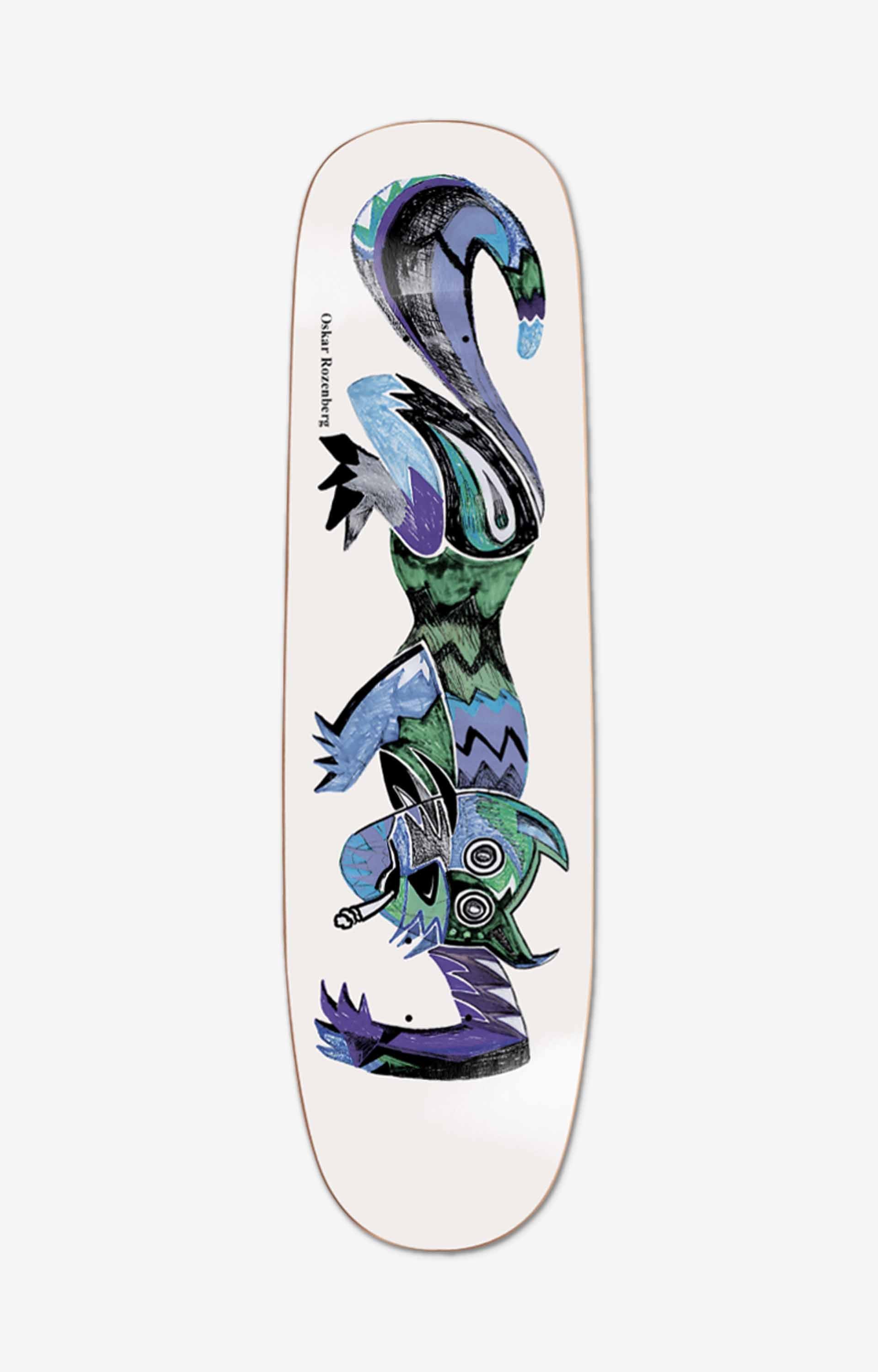 Polar Skate Co Oskar Rozenberg Trippin Skateboard Deck, P9 – Concrete ...