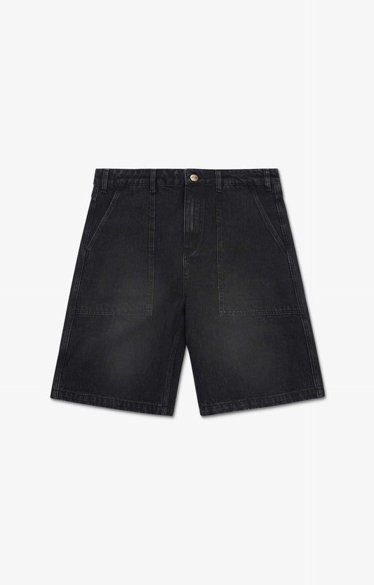 Butter Goods Patch Pocket Denim Shorts, Faded Black