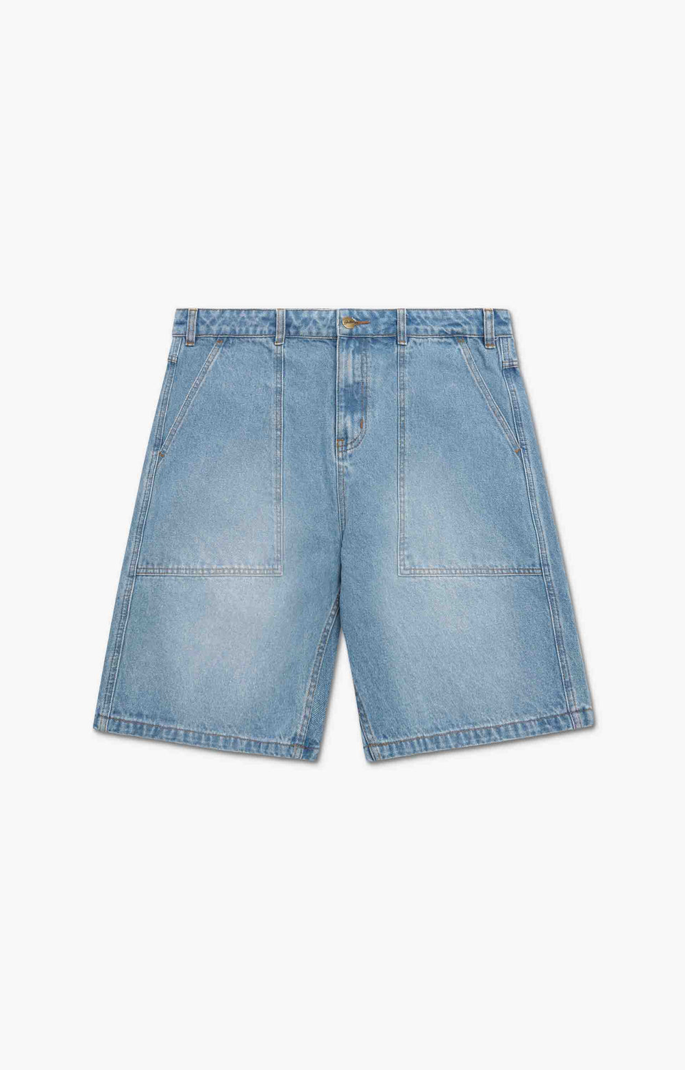 Butter Goods Patch Pocket Denim Shorts, Faded Blue