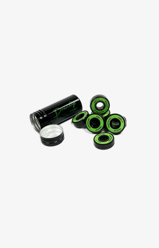 Pra Clip Abec 7 Skate Bearings, Green