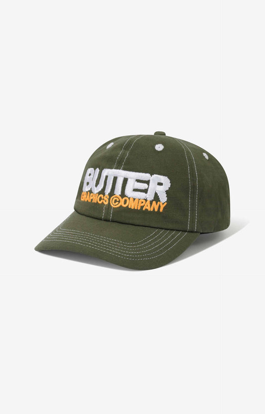 Butter Goods Program 6 Panel Cap, Army