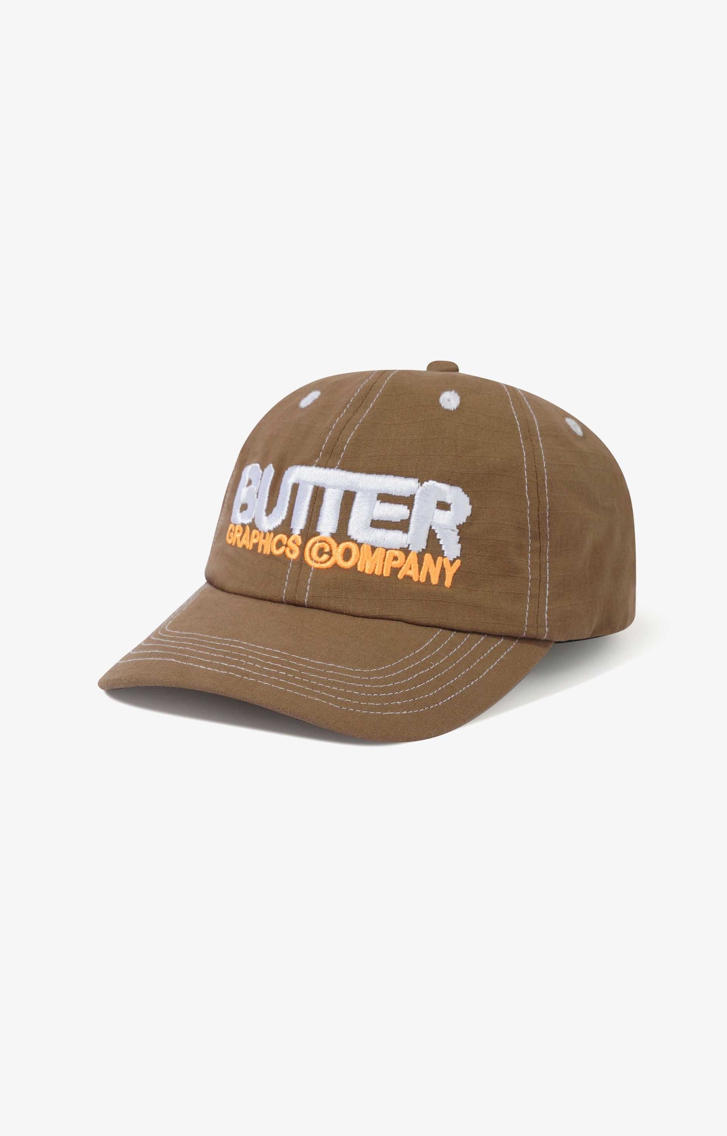 Butter Goods Program 6 Panel Cap, Brown