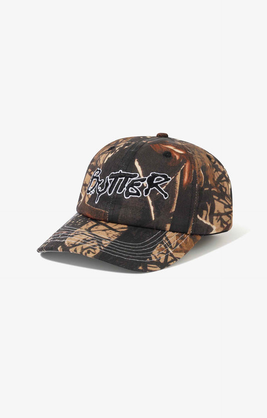 Butter Goods Radio 6 Panel Cap, Forest Camo