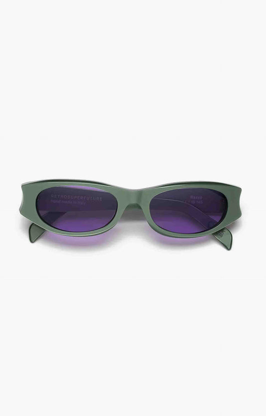 Retrosuperfuture Razzo Metallic Mint Sunglasses, Green