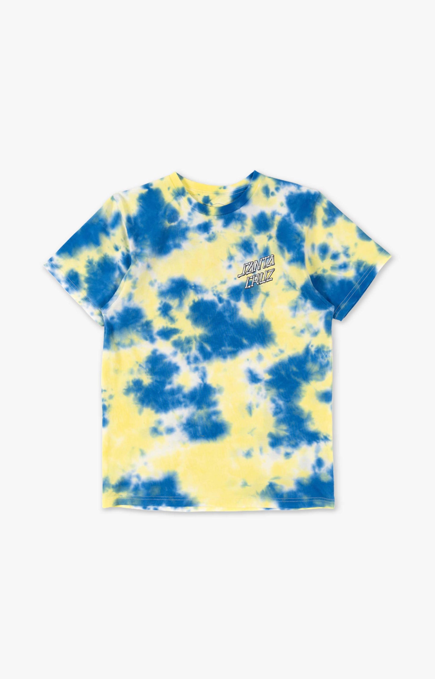 Santa Cruz Brain Dot Tie Dye Youth T-Shirt, Blue Depths