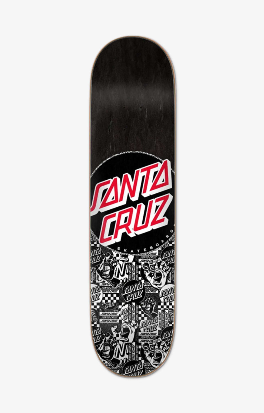 Santa Cruz Flier Collage Dot 7 ply Birch Skateboard Deck, 8.125"