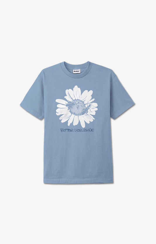 Butter Goods Sunflower T-Shirt, Lake Blue