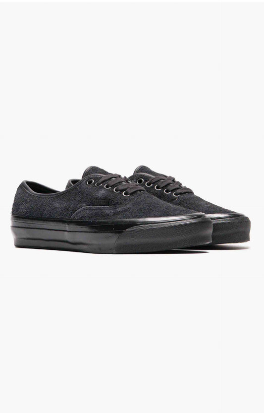 Vans Premium Authentic Hairy Suede 44 LX Shoes, Black Phantom