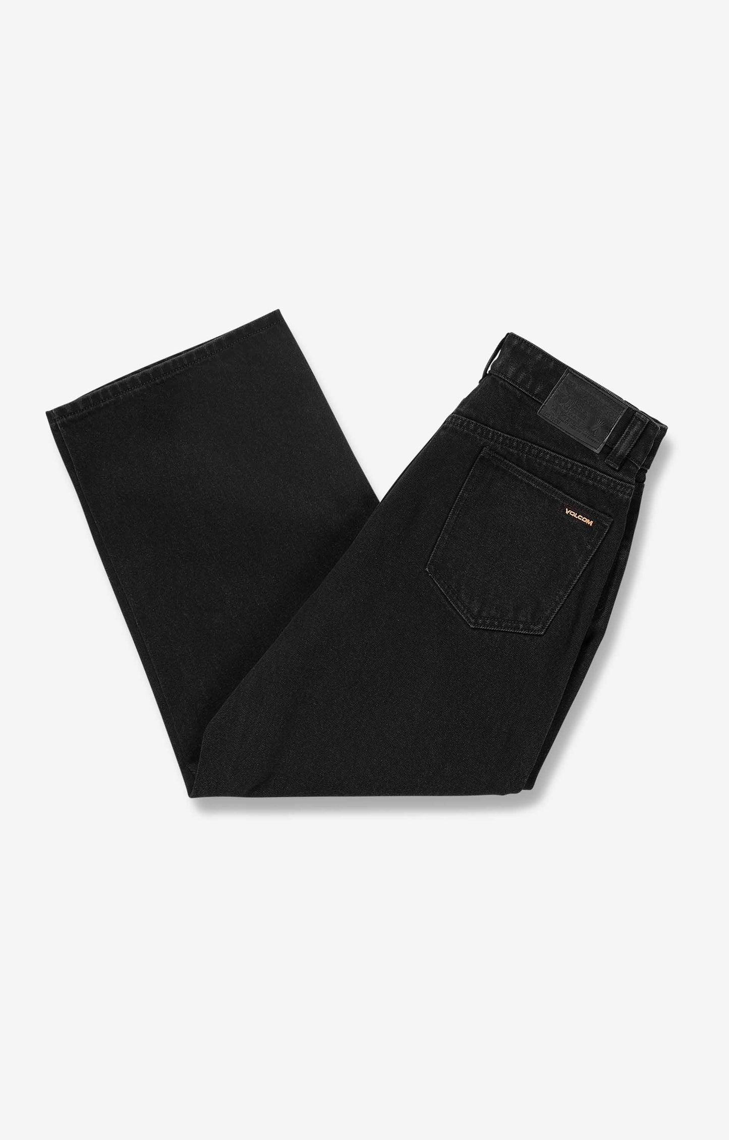 Volcom Billow Denim Youth Jeans Pants, Black