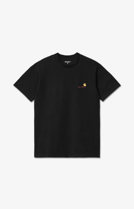 Carhartt WIP American Script T-Shirt, Black