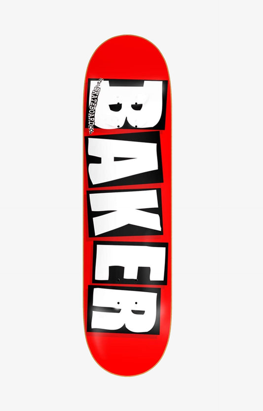 Baker OG Logo White Skateboard Deck, 8.625"